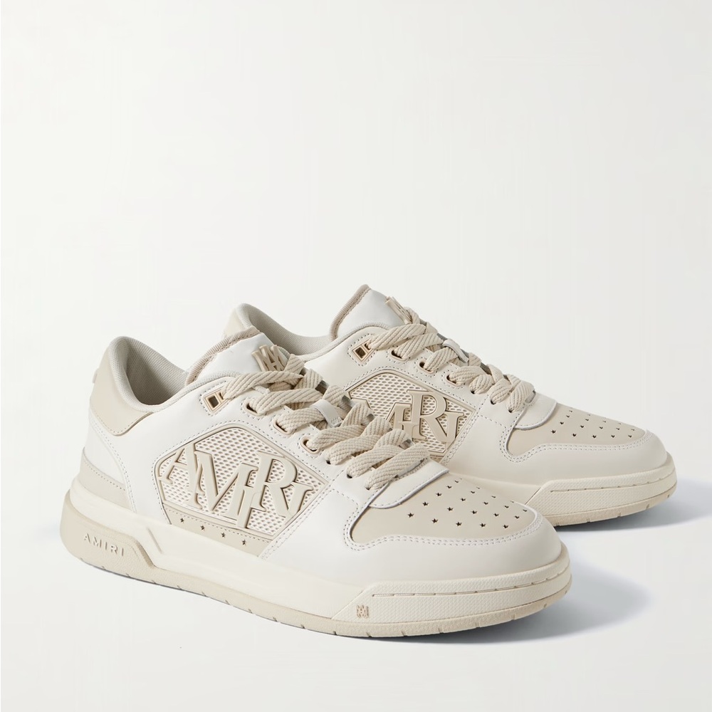 Amiri Classic Low Sneaker in Cream/White 43/10 US Brand New - Never Worn